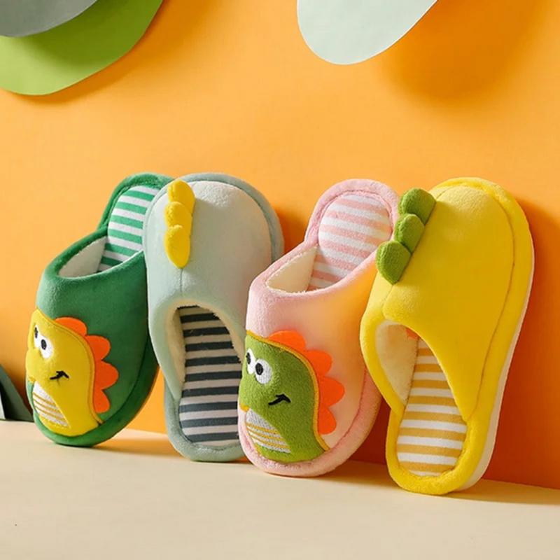 Children's Slippers with Dino Design – RoarySteps