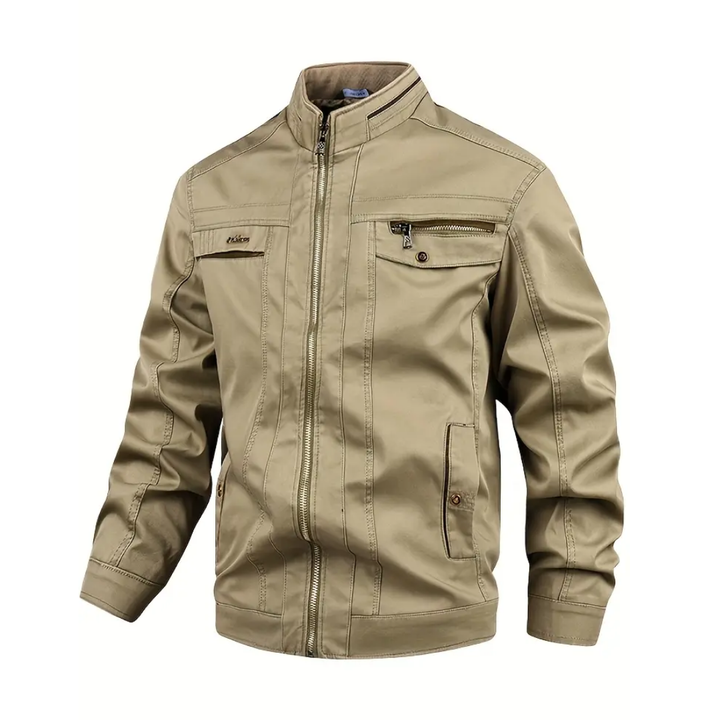 Cotton men's jacket windproof & water-repellent in field look – Torin