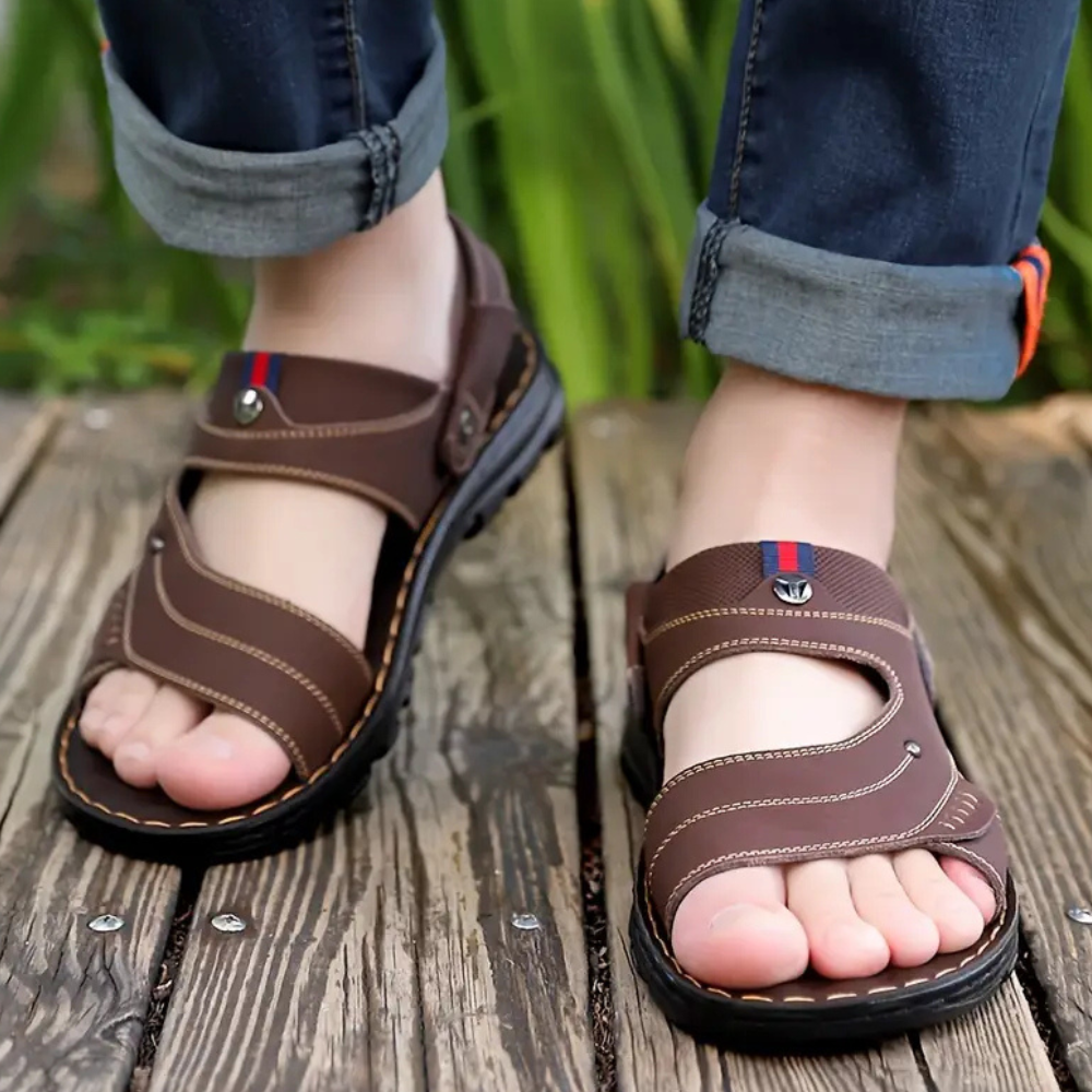 Casual Leather Sandals for Men - Leon