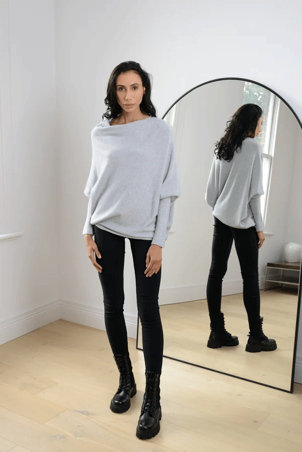 Trendy Off-Shoulder Sweater for Women - Livia