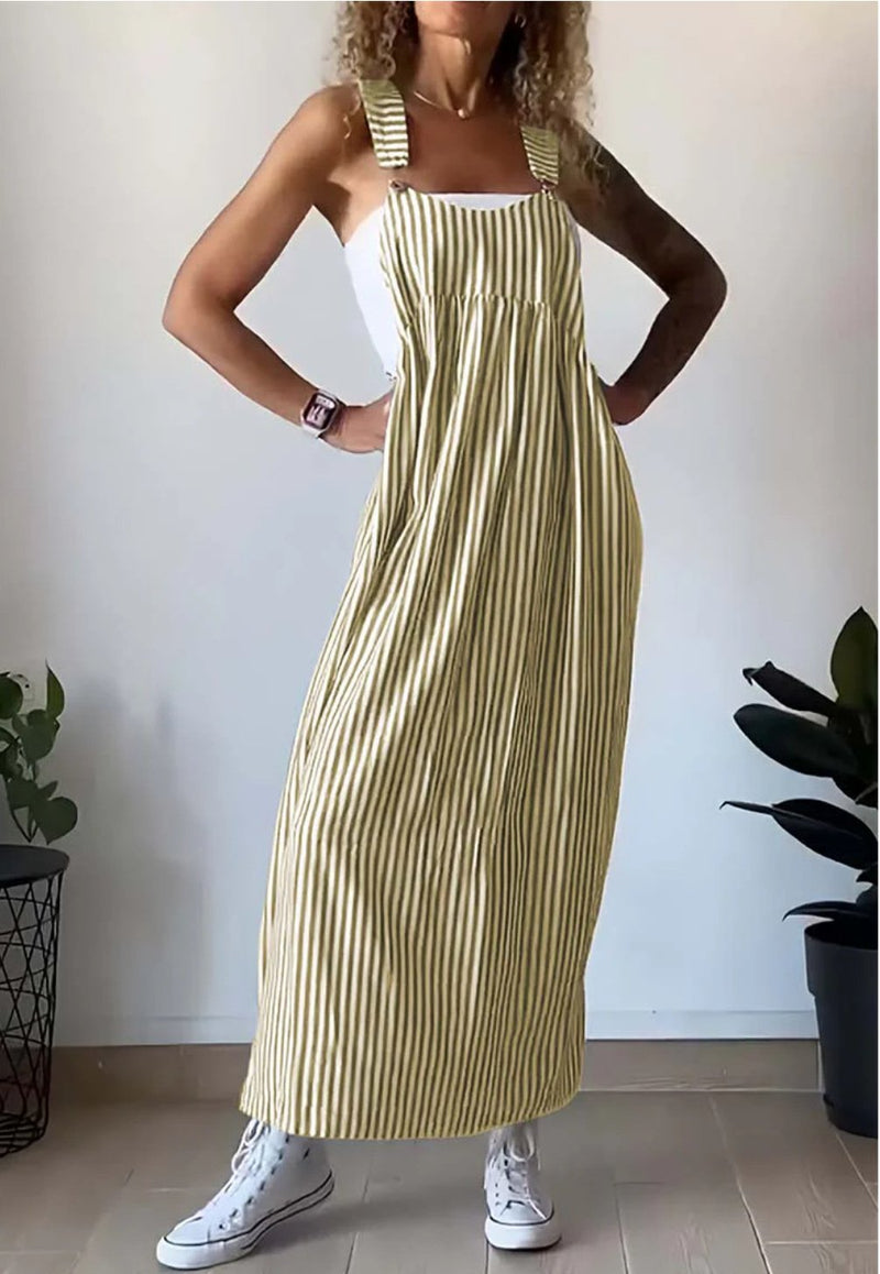 Stijlvolle Gestreepte Casual Jumpsuit met Comfort-Snit – Liana