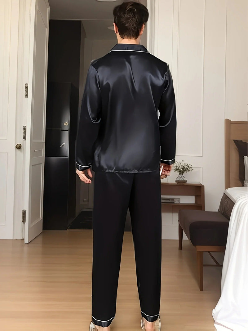 Soft Satin Men's Pajamas – Adrian
