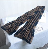 Sammy Jackson™ Knitted Scarf | Warm and stylish mink fur scarf