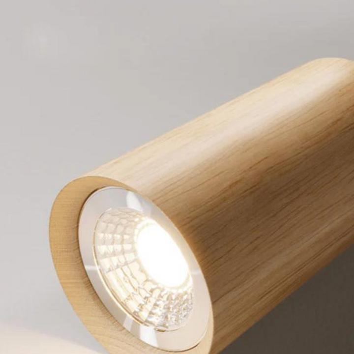Adjustable Wooden Ceiling Spot Lamp - EcoLux