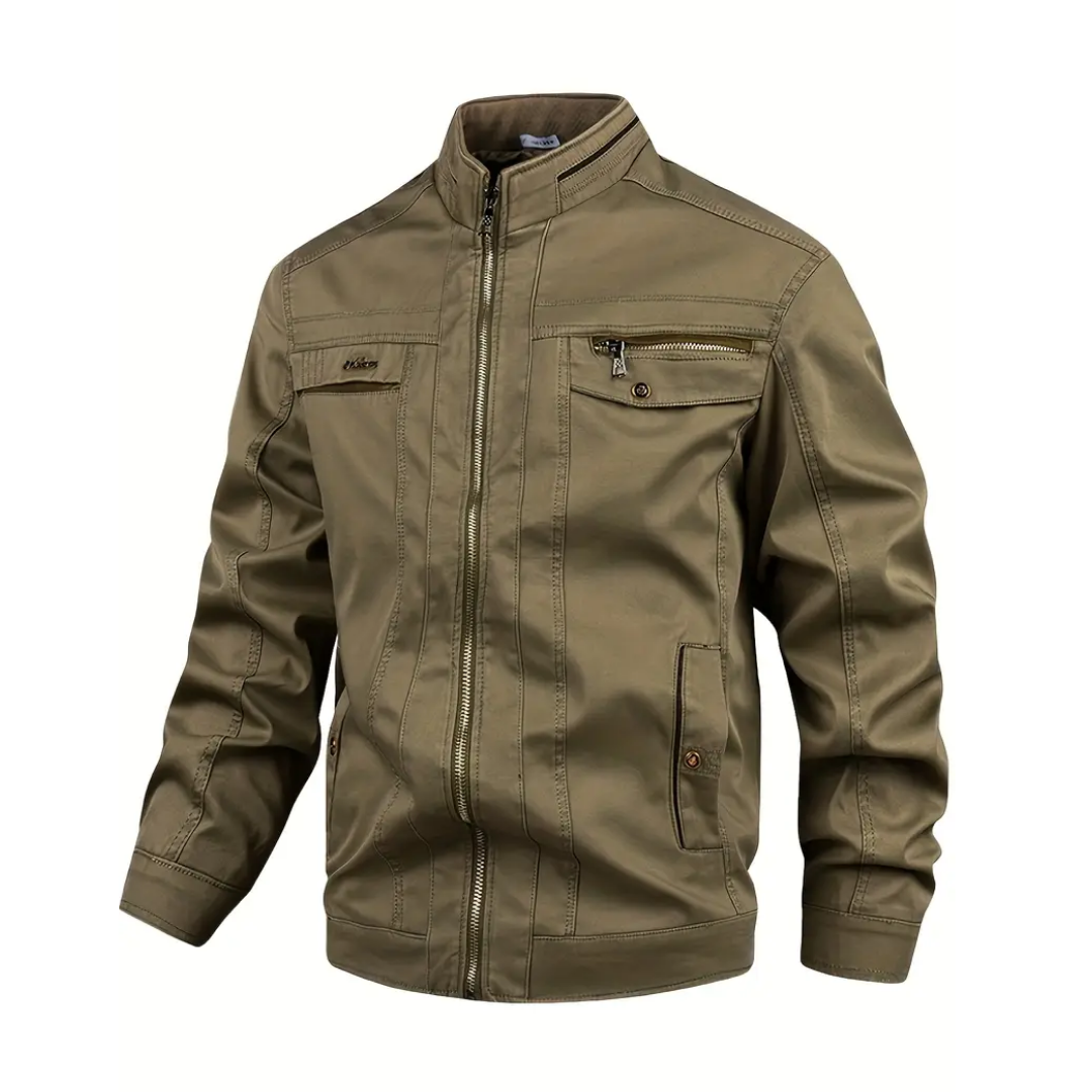 Cotton men's jacket windproof & water-repellent in field look – Torin