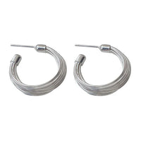 Layered Line Hoops - Amelie