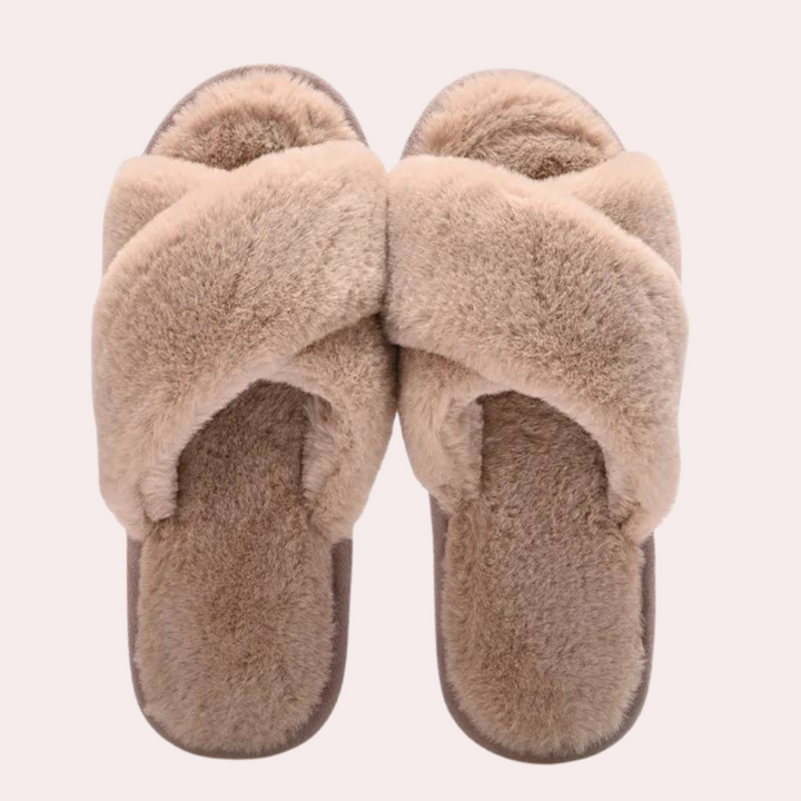 Warm Crossband Slippers for Women - Maëlle