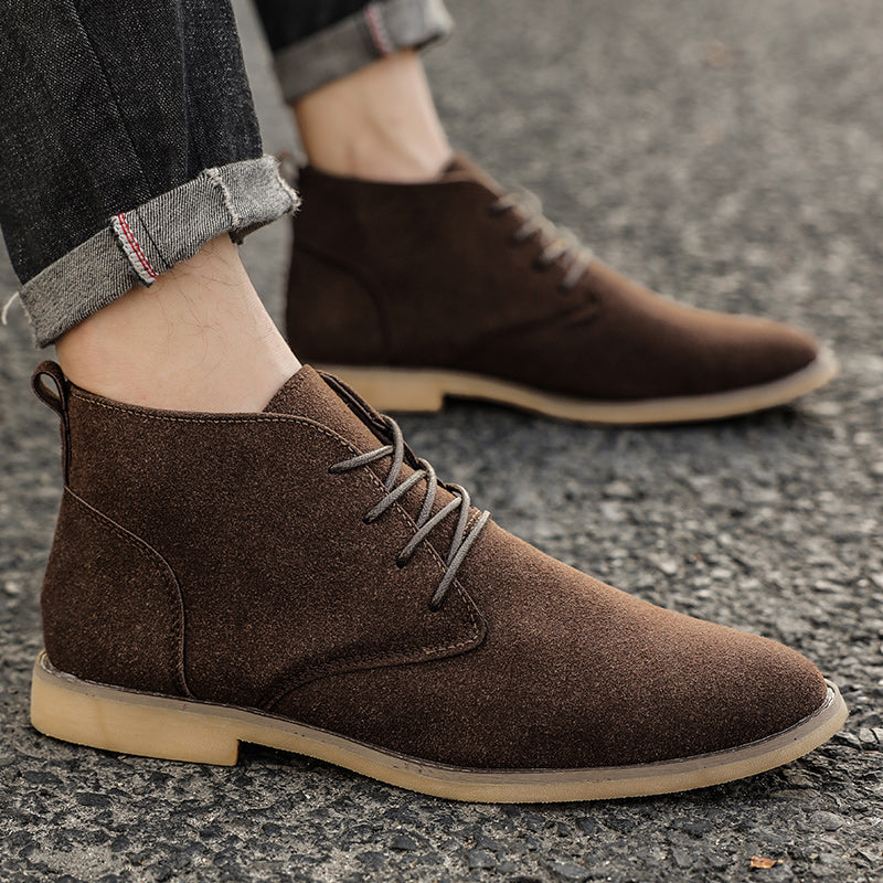 Stijlvolle Heren Veterschoenen in PU-Suède - Luca