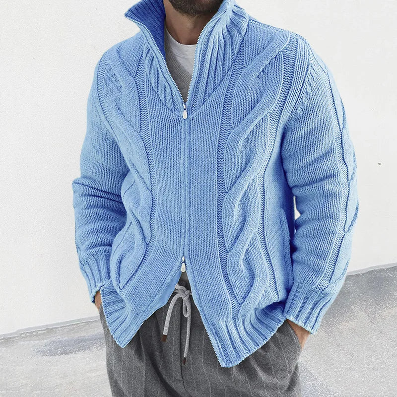 Sammy Jackson™ Sven Vest | Knitted vest with high collar and zipper
