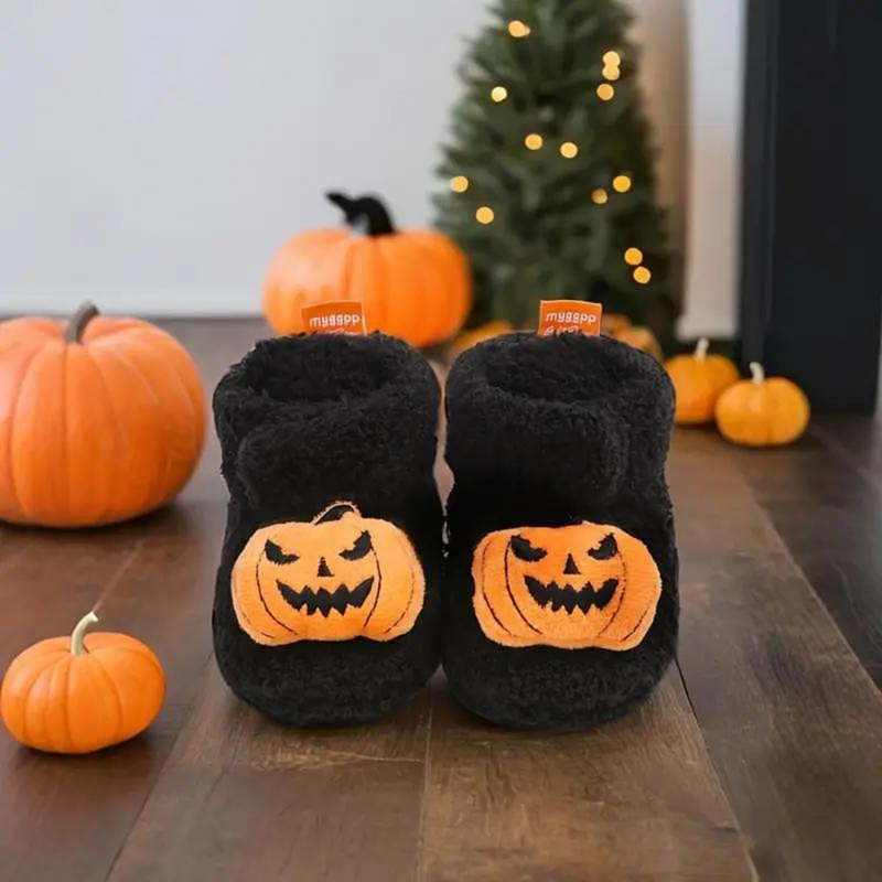 Kinder Halloween Sloffen met Cartoonprint – SpookySteps
