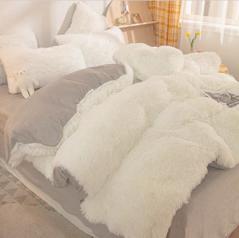 Candy-Colored Soft Duvet Cover - FluffCandy