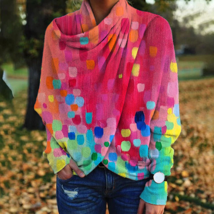 Stijlvolle Trui met Print voor de Winter - Aurelia