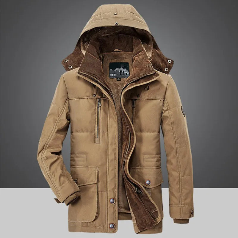 Sammy Jackson™ Julian zimowa parka | Długa zimowa kurtka z bawełny
