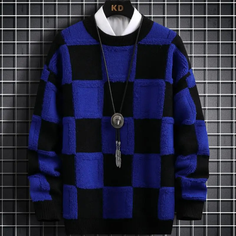 Sammy Jackson™ Luxe Plaid Trui | Zachte warme trui van kasjmier