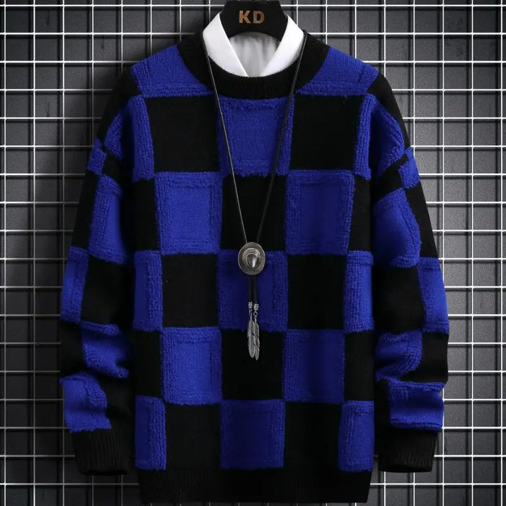 Sammy Jackson™ Luxe Plaid Trui | Zachte warme trui van kasjmier