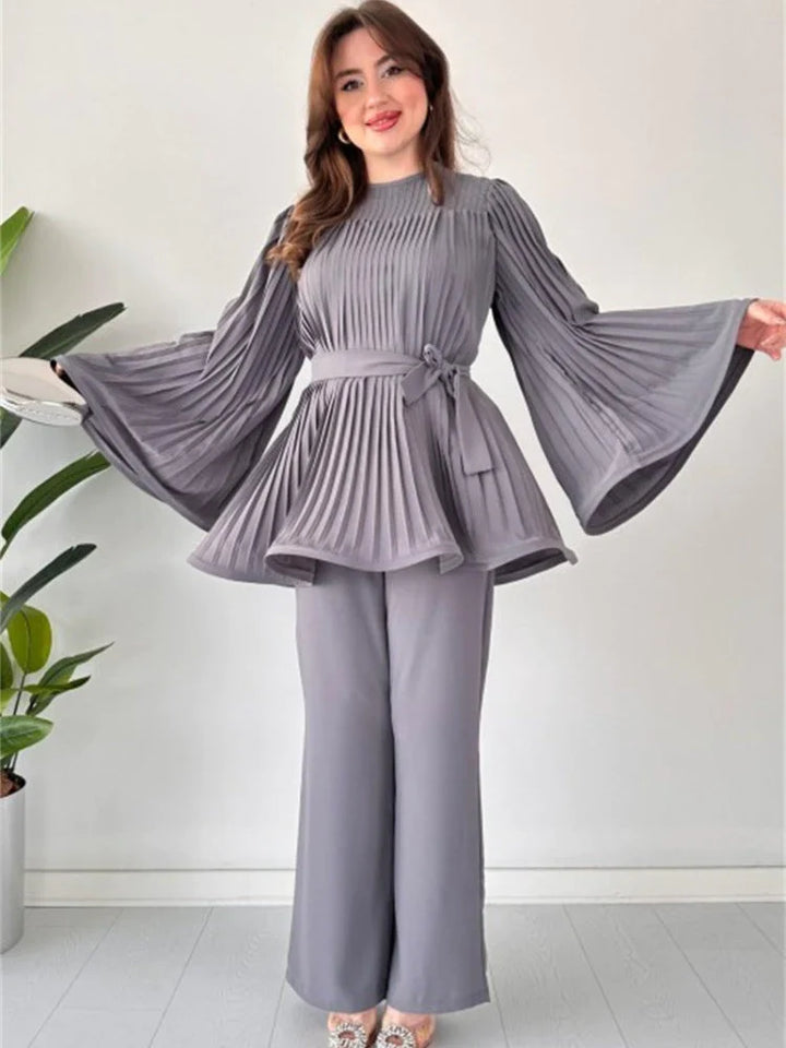 Dames Geplooide Kledingset – Selene