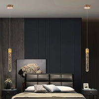 Glass Pendant Lamp in Cylinder Shape - Lustreau