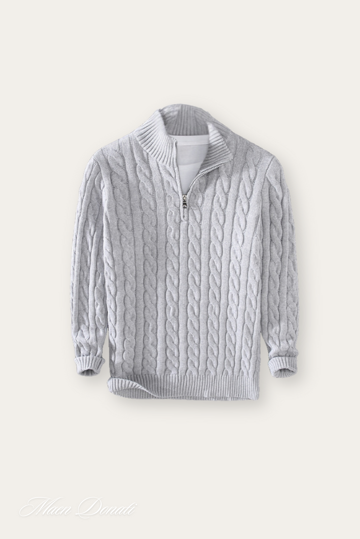 Knitted Men's Turtleneck Sweater - Ethan