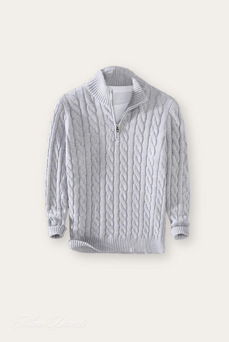 Knitted Men's Turtleneck Sweater - Ethan