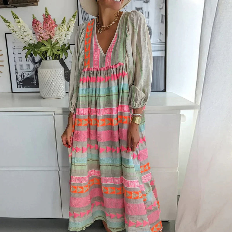 Maxi Summer Dress with Ombre – Solenne