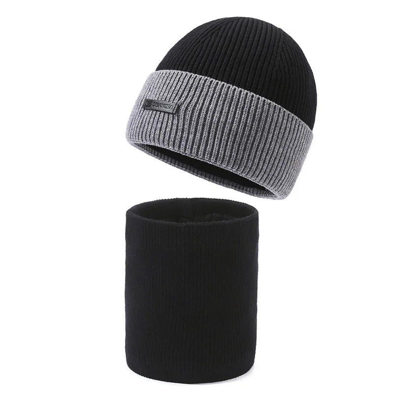 Sammy Jackson™ Wool Beanie Set | Chill knitted men's hat and scarf