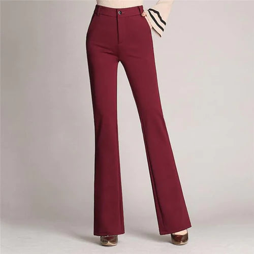 Slim Flared High Waist Pants – Mila