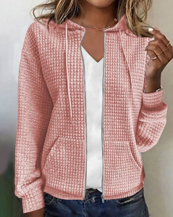 Casual Comfort Damesvest met Zakken en Trekkoorden - Sophie