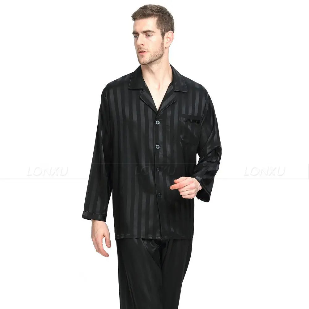 Sammy Jackson™ Luxury Pajamas | Sleek silk pajamas for men