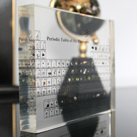 Illuminated Periodic Table with Real Elements - Elementa