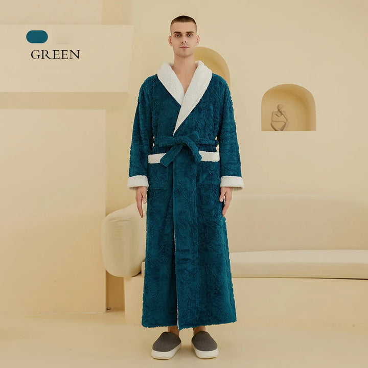 Sammy Jackson™ Szlafrok Jacquard | Ciepły i wygodny szlafrok z polaru