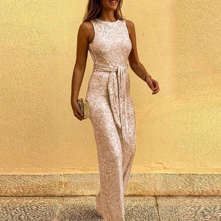 Sleeveless party jumpsuit for women – Figure-flattering & festive – Amira