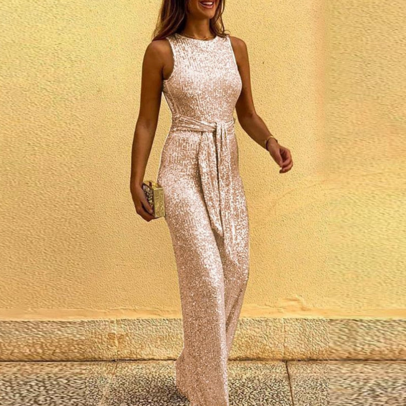 Sleeveless party jumpsuit for women – Figure-flattering & festive – Amira