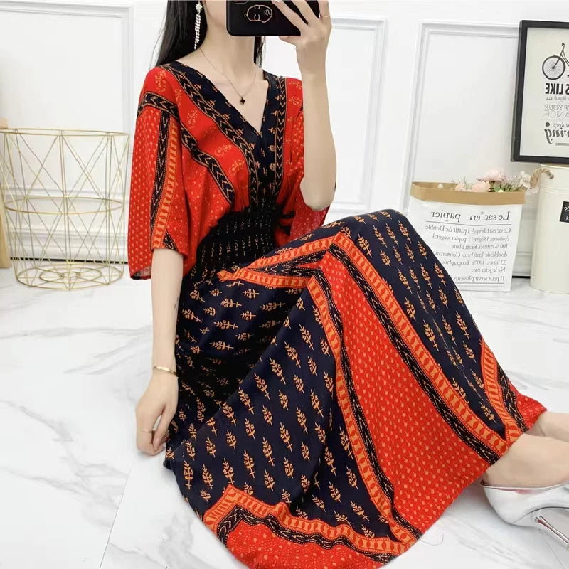 Sammy Jackson™ Sukienka Maxi Mia | Retro i Casual