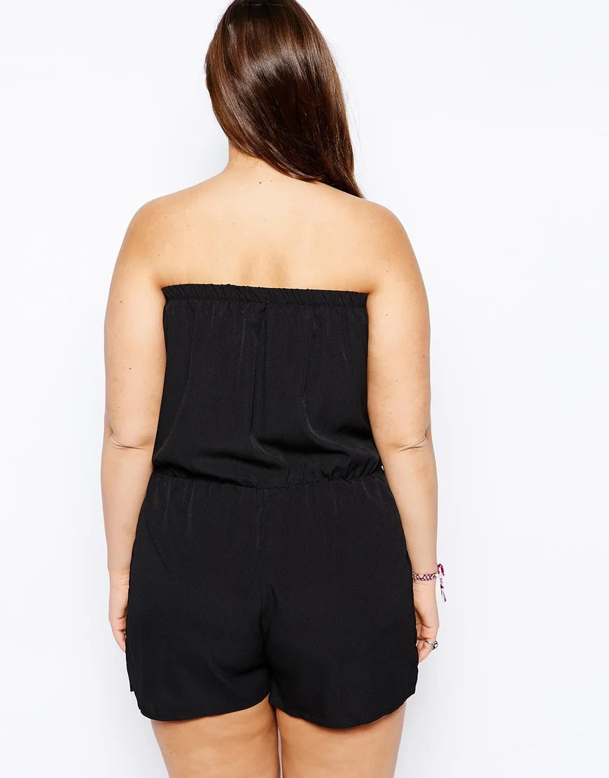 Sammy Jackson™ Lily Plus Size Playsuit | Mouwloos & Stijlvol