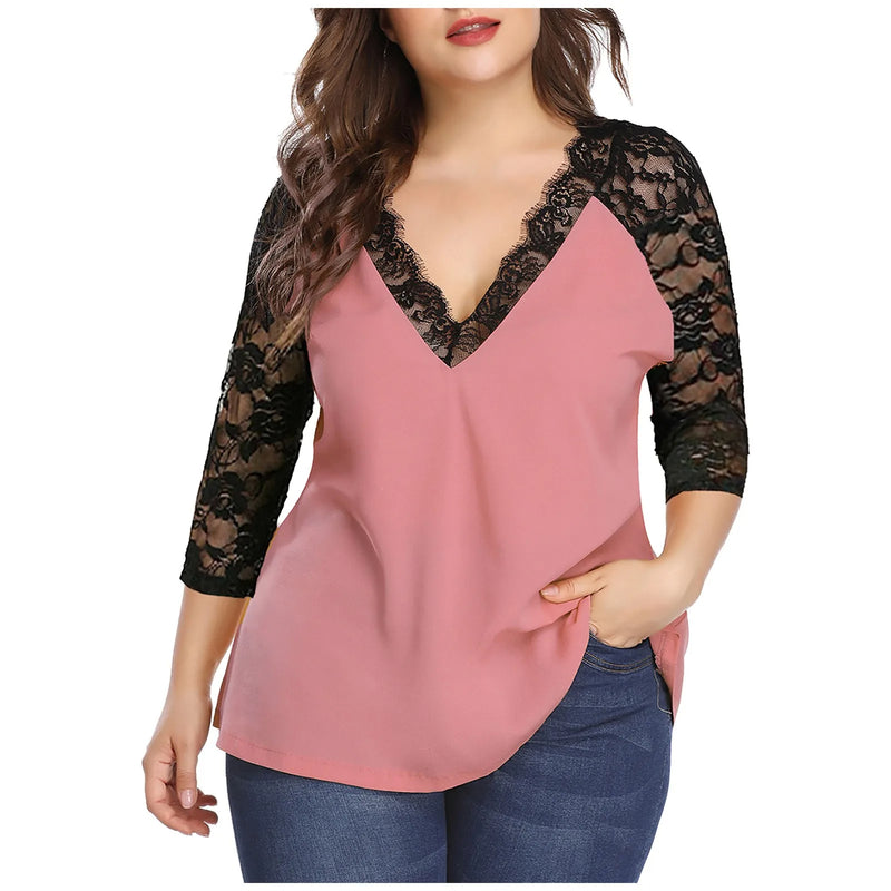 Sammy Jackson™ Isa Plus-Size Blouse | Trendy & Flatterend