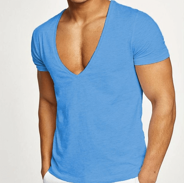 Casual and figure-flattering men's V-neck T-shirt – Jonas
