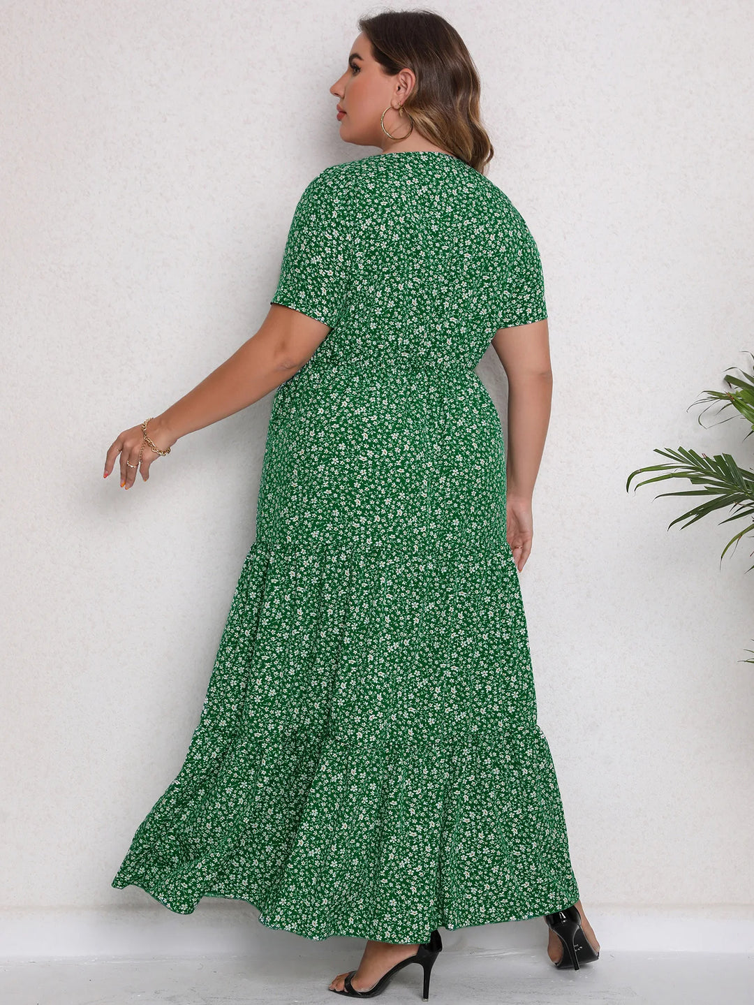 Sammy Jackson™ Stella Plus-Size Maxi-Jurk | Kleurrijk & Stijlvol
