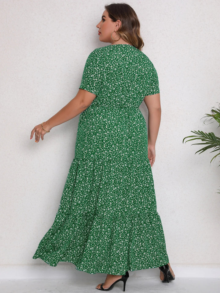 Sammy Jackson™ Stella Plus-Size Maxi-Jurk | Kleurrijk & Stijlvol