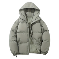 Padded men's puffer jacket with hood – Elias