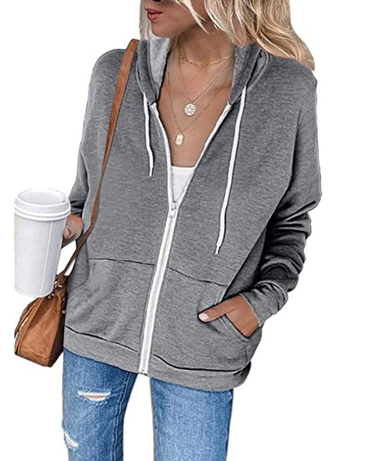Solid Women's Cardigan with Pockets - Emma