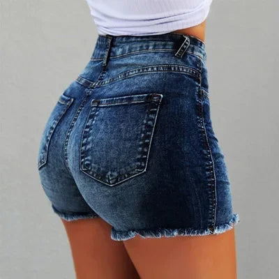 Sammy Jackson™ Zelie Krótkie Spodnie Plus Size | Denim i Casual