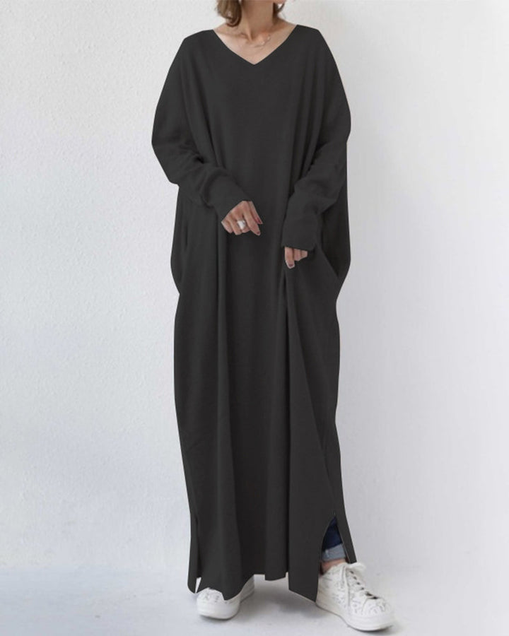 Zomerse Maxi Jurk van Katoen-Linnenmix – Sorella