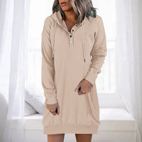 Minimalist Long Women's Hoodie – Valeria