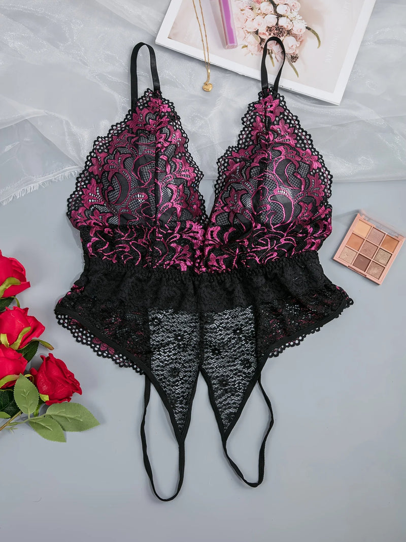 Sammy Jackson™ Amber Plus-Size Bodysuit | Sensueel & Transparant