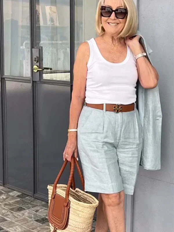 Trendy Women's Linen Summer Set – Camille