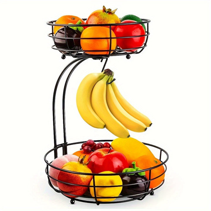 2 Tier Fruit Bowl With Hook - FruityStack