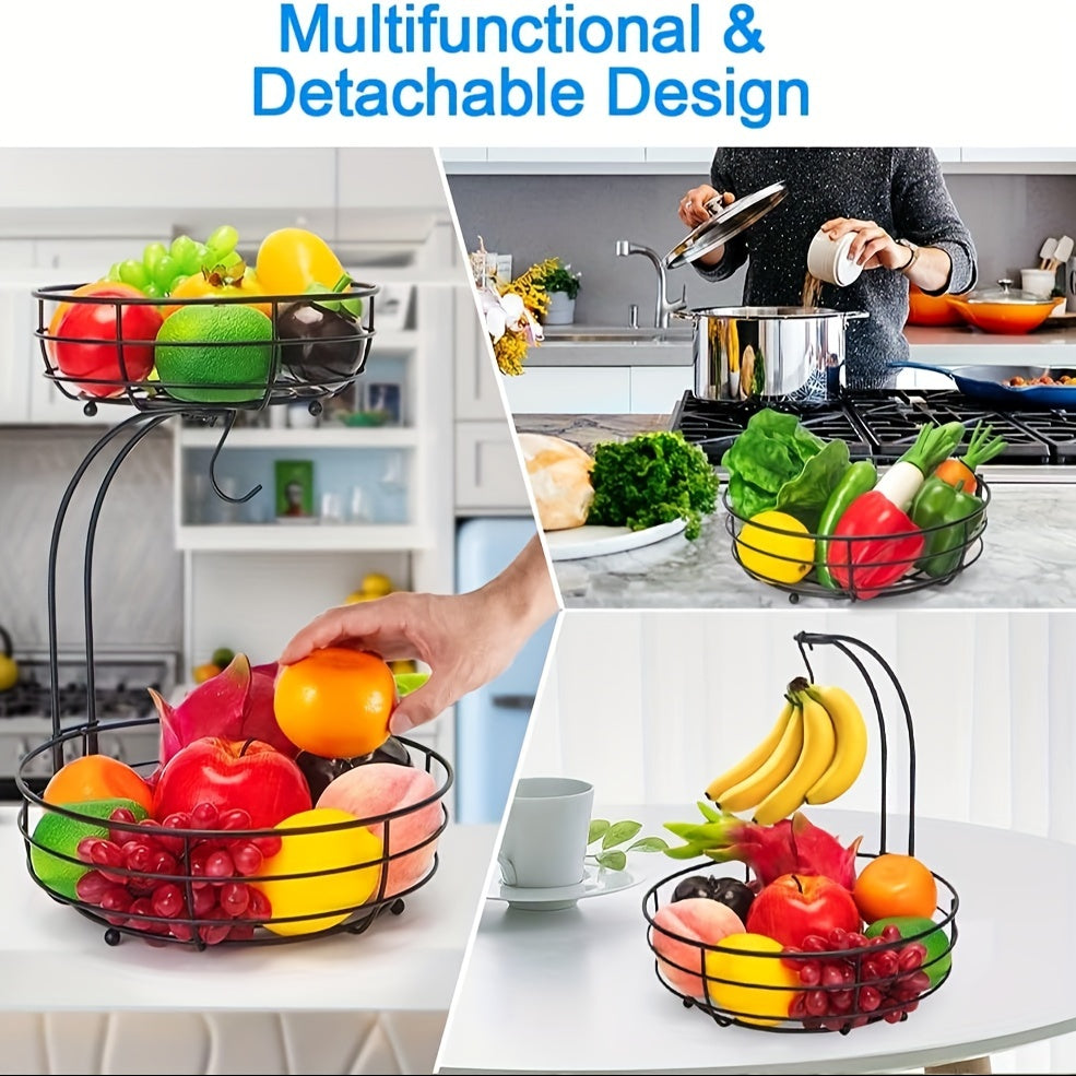 2 Tier Fruit Bowl With Hook - FruityStack