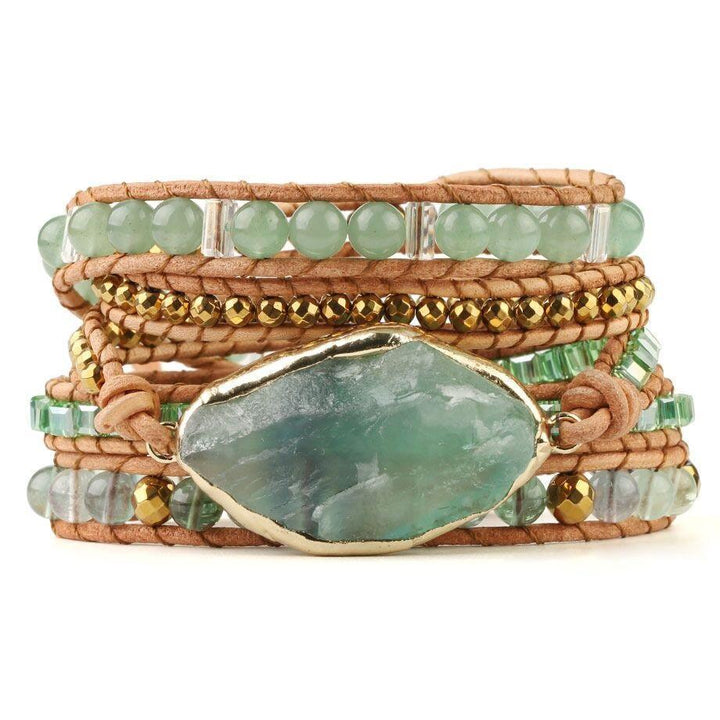 Detoxifying Fluorite Wrap Bracelet - Iris