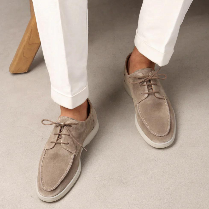 Luxury Leather Lace-Up Loafers for Men - Diederik