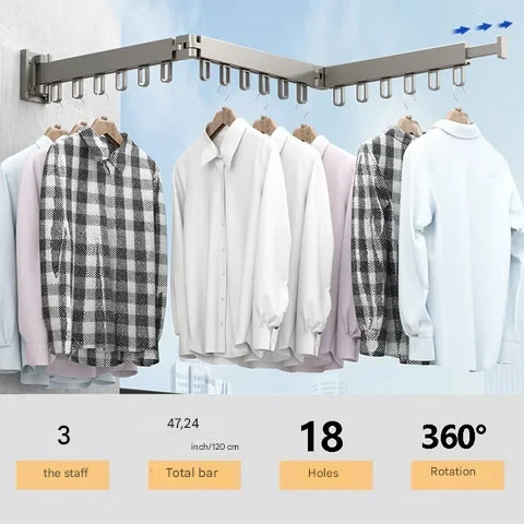 Wall-Mounted Drying Rack for Clothes – Dryvo